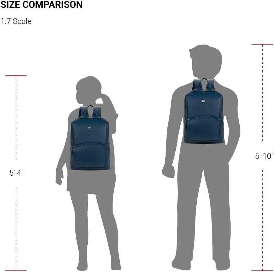 SwissGear Serenity Luxe Women's Laptop Backpack, Blue, 16 Inches