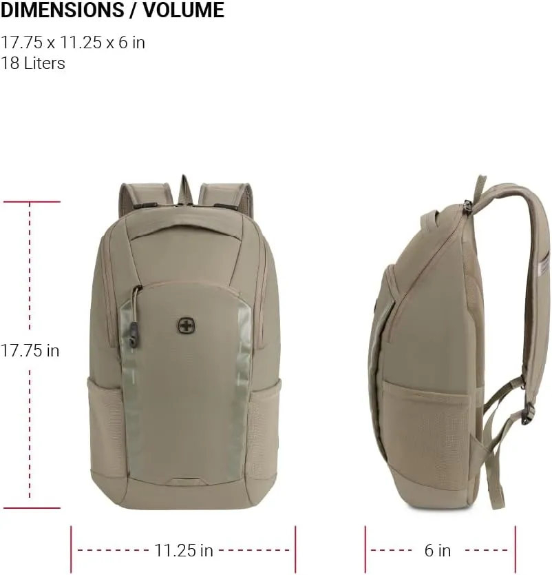 SwissGear Viibe I, Olive, 17.75 Inch