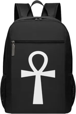 Symbol Ancient Egyptian Travel Laptop Backpack, Business Anti Theft Slim Sturdy Laptops Backpacks, College Computer Bag Gift for Men & Women Fits 17 Inch Notebook,Black