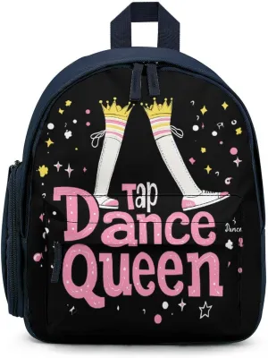 Tap Dance Queen Cute Backpack Shoulders Bag Casual Daypacks Travel Back Pack for Camping Hiking Blue-style