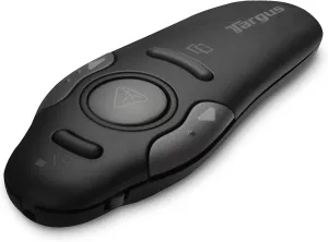 Targus Bluetooth Wireless Presentation Clicker Laser Pointer for Meetings and PowerPoint – Comes with USB Dongle, 50 Foot Range (AMP16US)