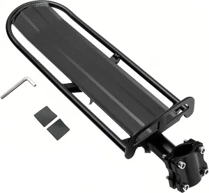 ThreeH Retractable Bike Luggage Cargo Rack Aluminum Alloy Bicycle Pannier Bag Holder Easy to Install BK41