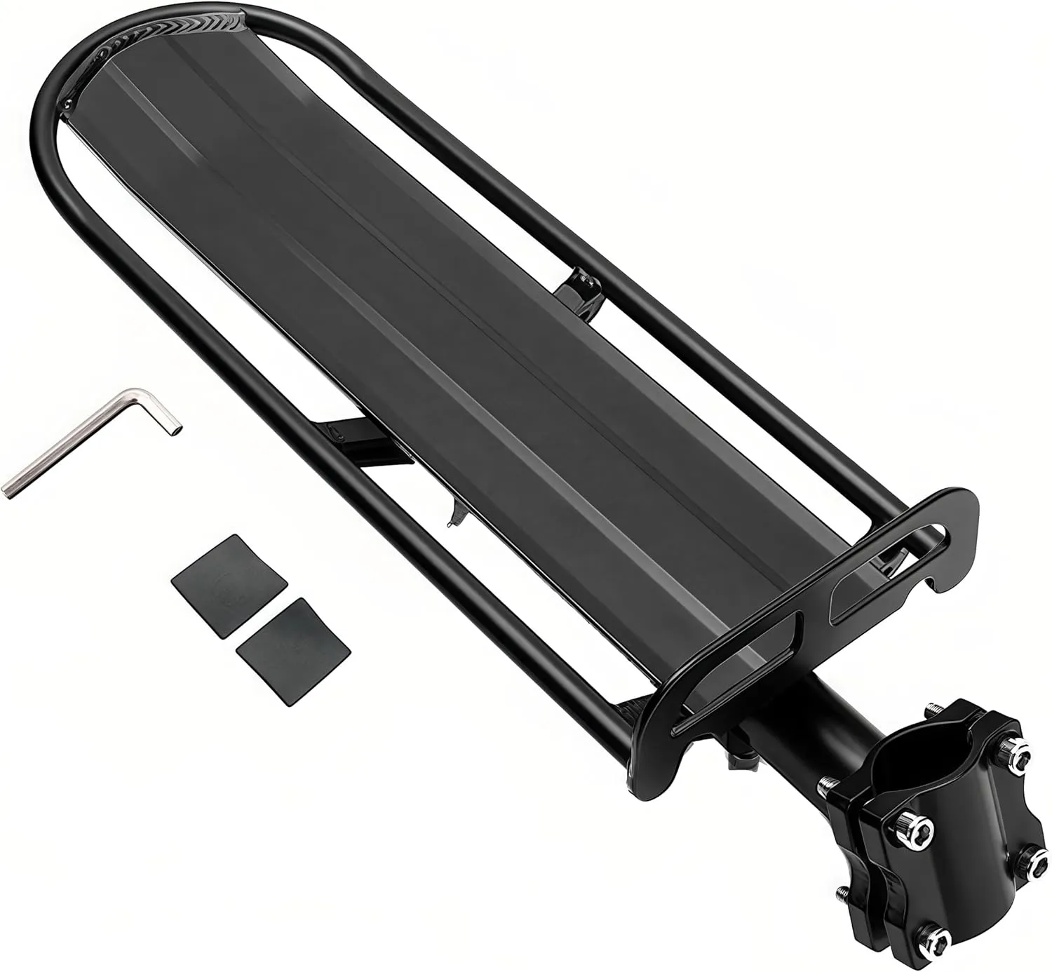 ThreeH Retractable Bike Luggage Cargo Rack Aluminum Alloy Bicycle Pannier Bag Holder Easy to Install BK41
