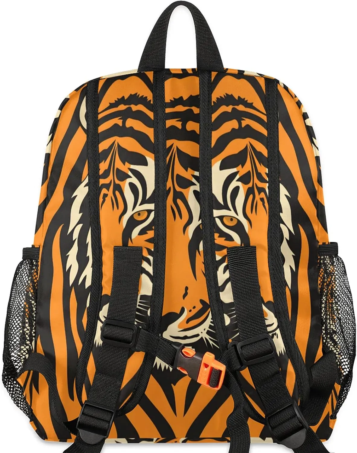 Tiger Skin Personalized Backpack Bag with Name Lightweight Custom Shoulder Bags Waterproof Casual Backpacks Travel Laptop Bag for Work Picnic 12in