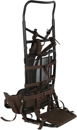 Timber Ridge External Aluminum Frame Hiking Backpacks, Brown, 35.8 x 6.7 x 15.7