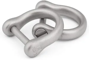 TISUR D Ring Keychain, Two Pieces, Heavy Duty, U Shape, Car Keys/DIY/Leather Craft/Purse