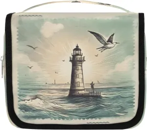 Toiletry Bag Hanging Toiletry Bag Travel Essentials Makeup Bag Travel Size Toiletries Bag Seagull Lighthouse Travel Essentials For Women Travel Containers For Toiletries