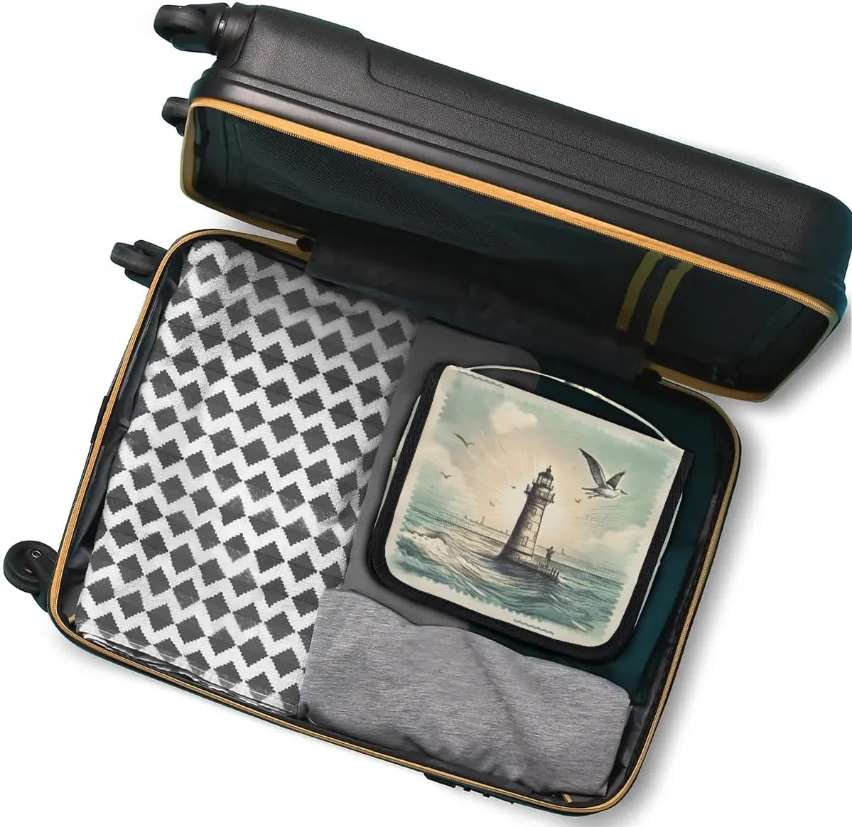 Toiletry Bag Hanging Toiletry Bag Travel Essentials Makeup Bag Travel Size Toiletries Bag Seagull Lighthouse Travel Essentials For Women Travel Containers For Toiletries