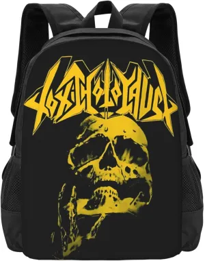 Toxic Music Holocaust Backpack Fashion Laptop Bag Lightweight Work Daypack Hiking Backpacks Outdoor Shoulder Bags