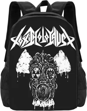 Toxic Music Holocaust Backpack Fashion Laptop Bag Lightweight Work Daypack Hiking Backpacks Outdoor Shoulder Bags