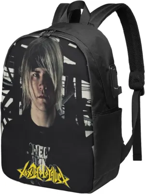Toxic Music Holocaust Laptop Backpack, Travel Computer Bag with USB Charging Port, Work Business Backpacks