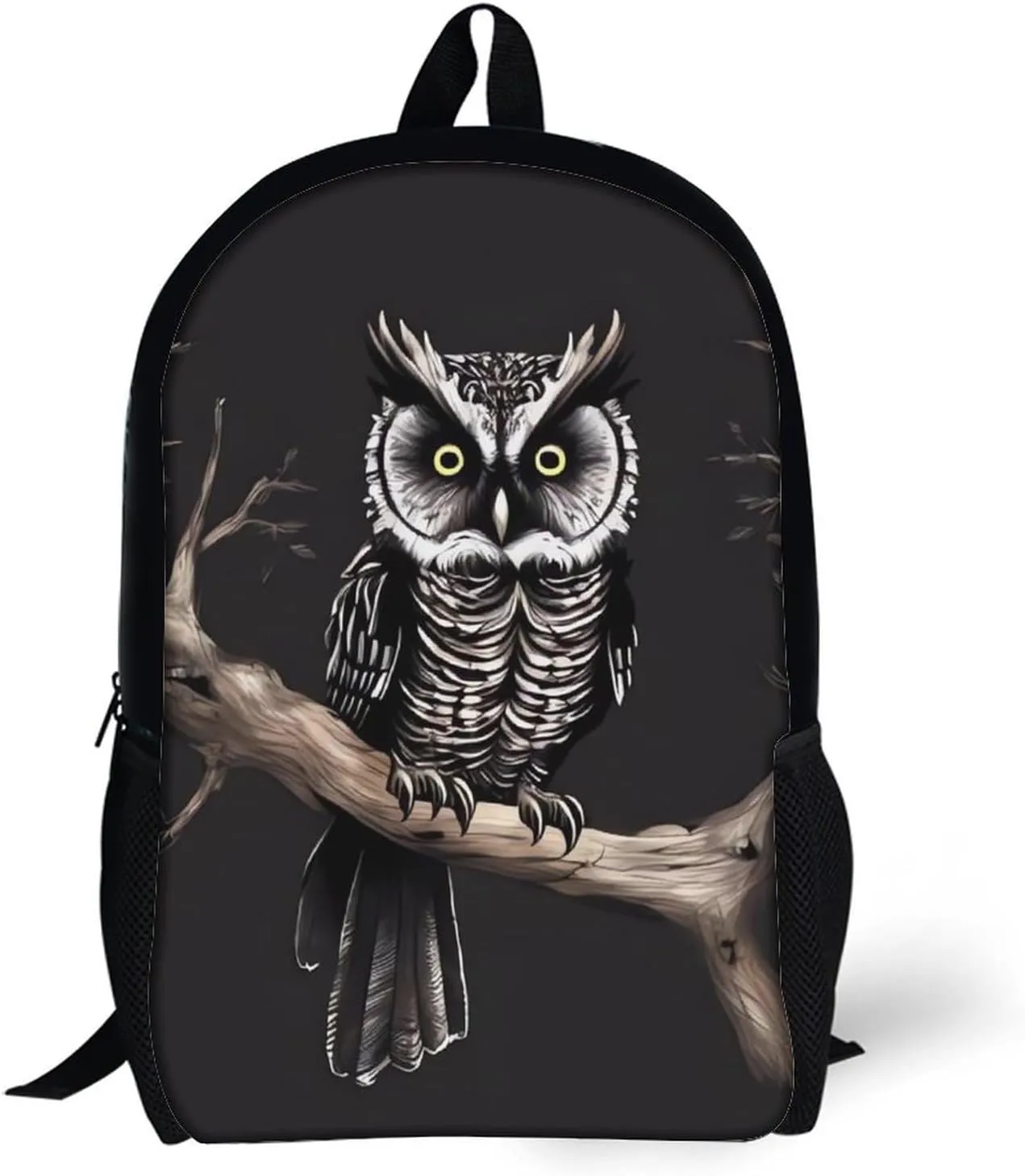 Travel Backpack for Men Women Daypack Late Night Owl Laptop Backpack Computer Bag Business Work Bag for Work