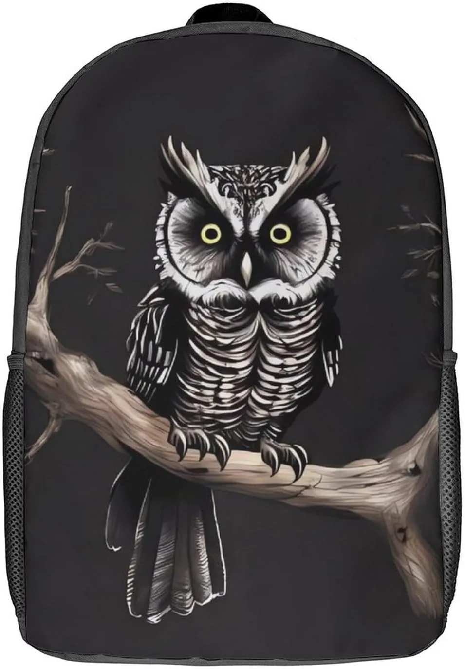 Travel Backpack for Men Women Daypack Late Night Owl Laptop Backpack Computer Bag Business Work Bag for Work