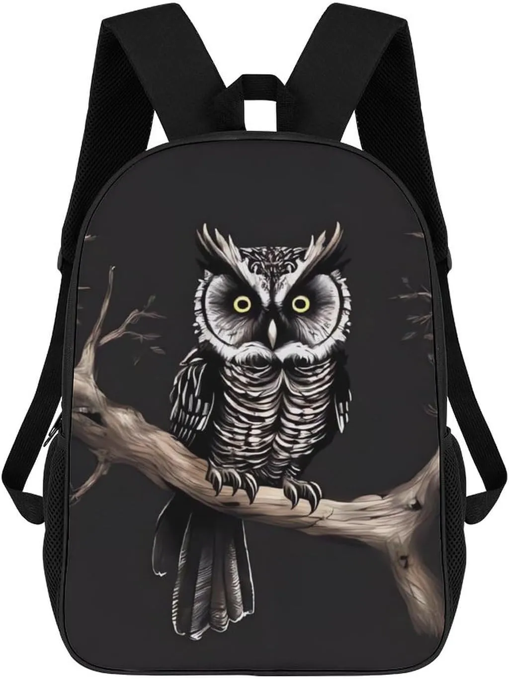 Travel Backpack for Men Women Daypack Late Night Owl Laptop Backpack Computer Bag Business Work Bag for Work