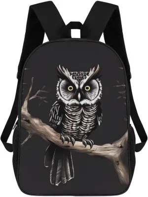 Travel Backpack for Men Women Daypack Late Night Owl Laptop Backpack Computer Bag Business Work Bag for Work