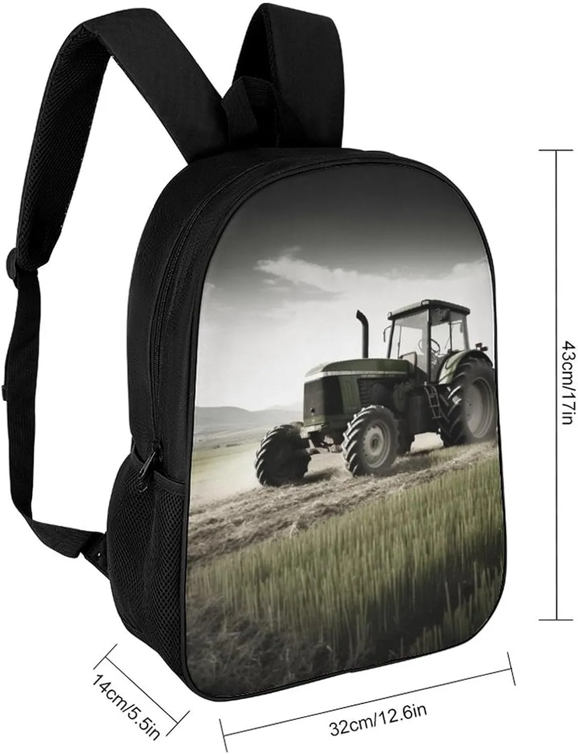 Travel Backpack for Men Women Daypack Tractor Agriculture Tranquil Laptop Backpack Computer Bag Business Work Bag for Work