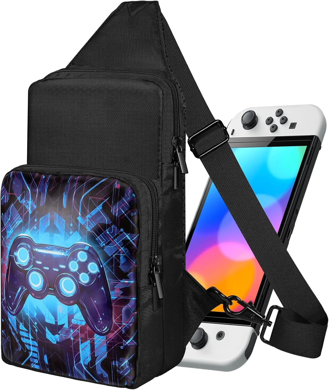Travel Bag for Nintendo Switch 2 2025/Switch/Lite/OLED - Cute Sling Crossbody Shoulder Carrying Storage Backpack for Teens for Nintendo Accessories Storage, Game