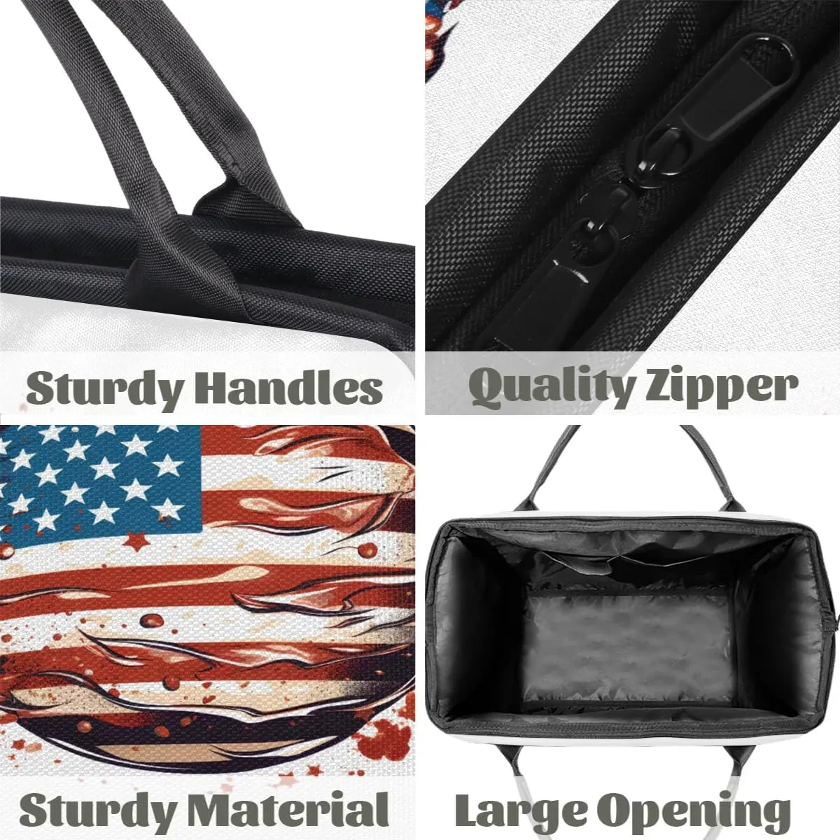 Travel Duffel Bag for Women, American Flag Weekender Overnight Bag Carry on Beach Swim Bags Dance Bag Airlines Approved Personal Item Travel Bag for Yoga, Sports, Hospital