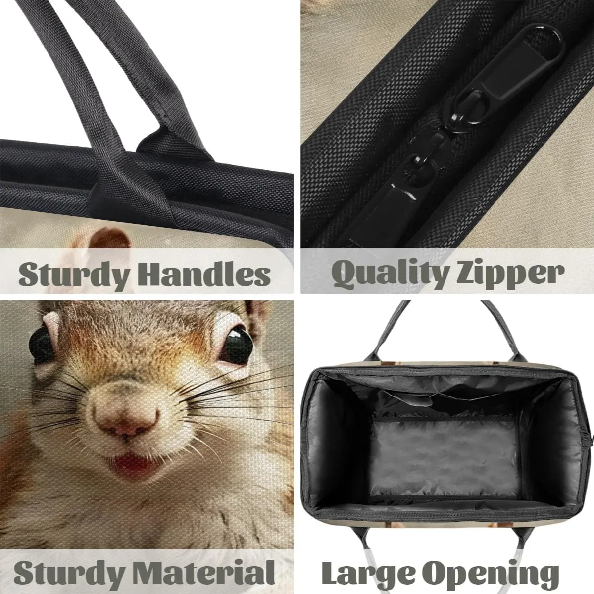 Travel Duffel Bag for Women, Animals Squirrel Weekender Overnight Bag Carry on Beach Swim Bags Dance Bag Airlines Approved Personal Item Travel Bag for Yoga, Sports, Hospital