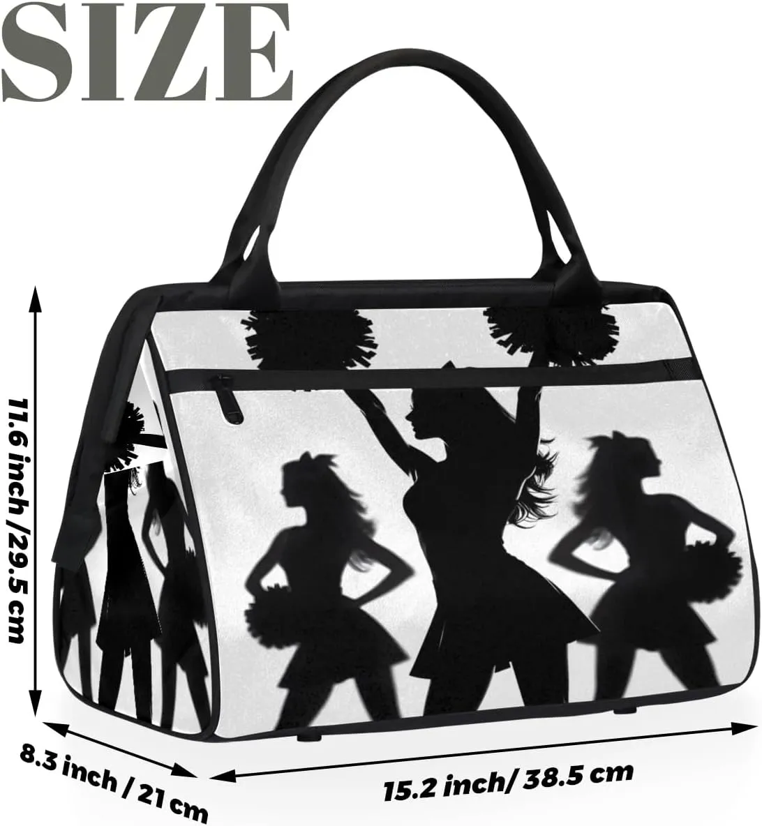 Travel Duffel Bag for Women, Cheerleading Weekender Overnight Bag Carry on Beach Swim Bags Dance Bag Airlines Approved Personal Item Travel Bag for Yoga, Sports, Hospital