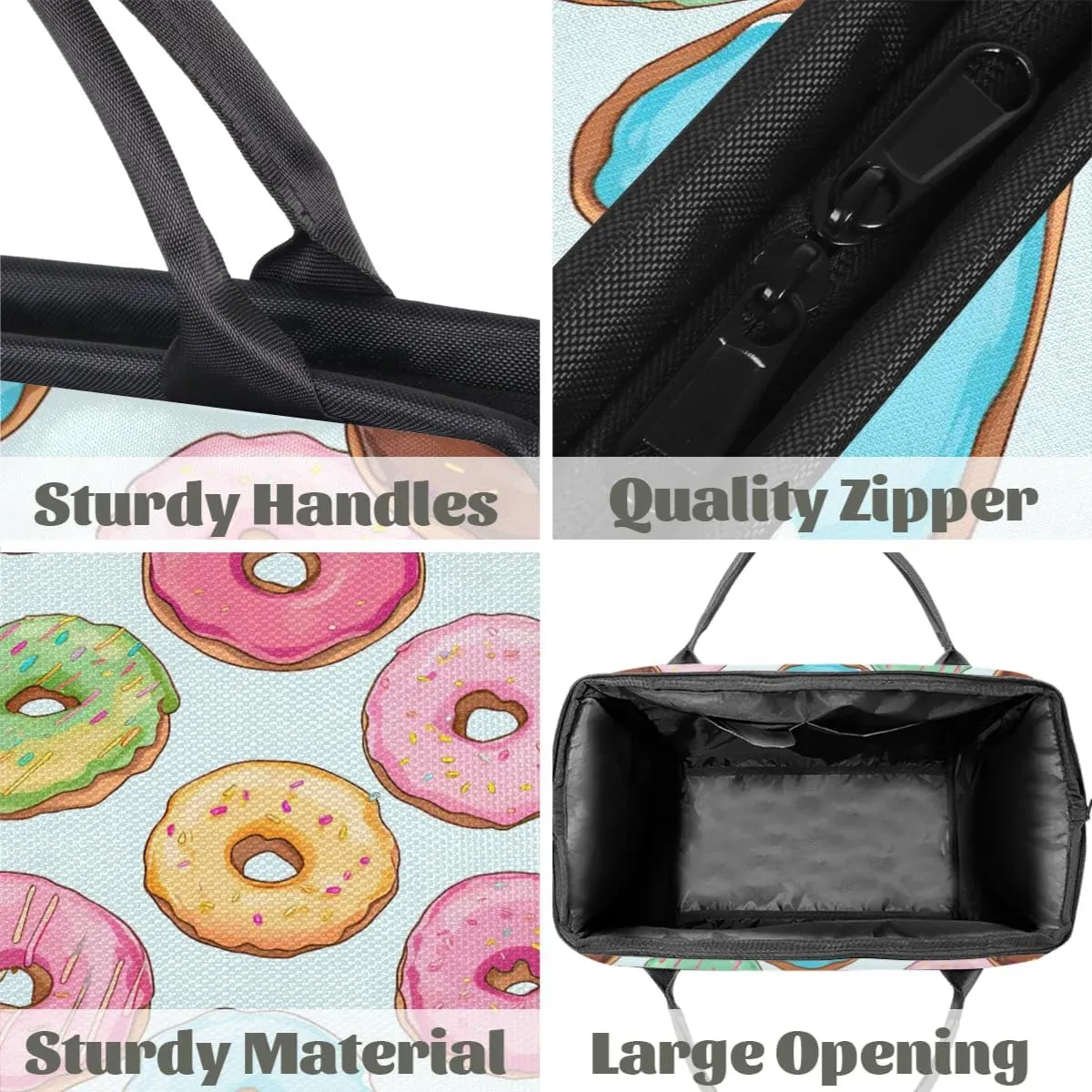 Travel Duffel Bag for Women, Cut Donut Weekender Overnight Bag Carry on Beach Swim Bags Dance Bag Airlines Approved Personal Item Travel Bag for Yoga, Sports, Hospital
