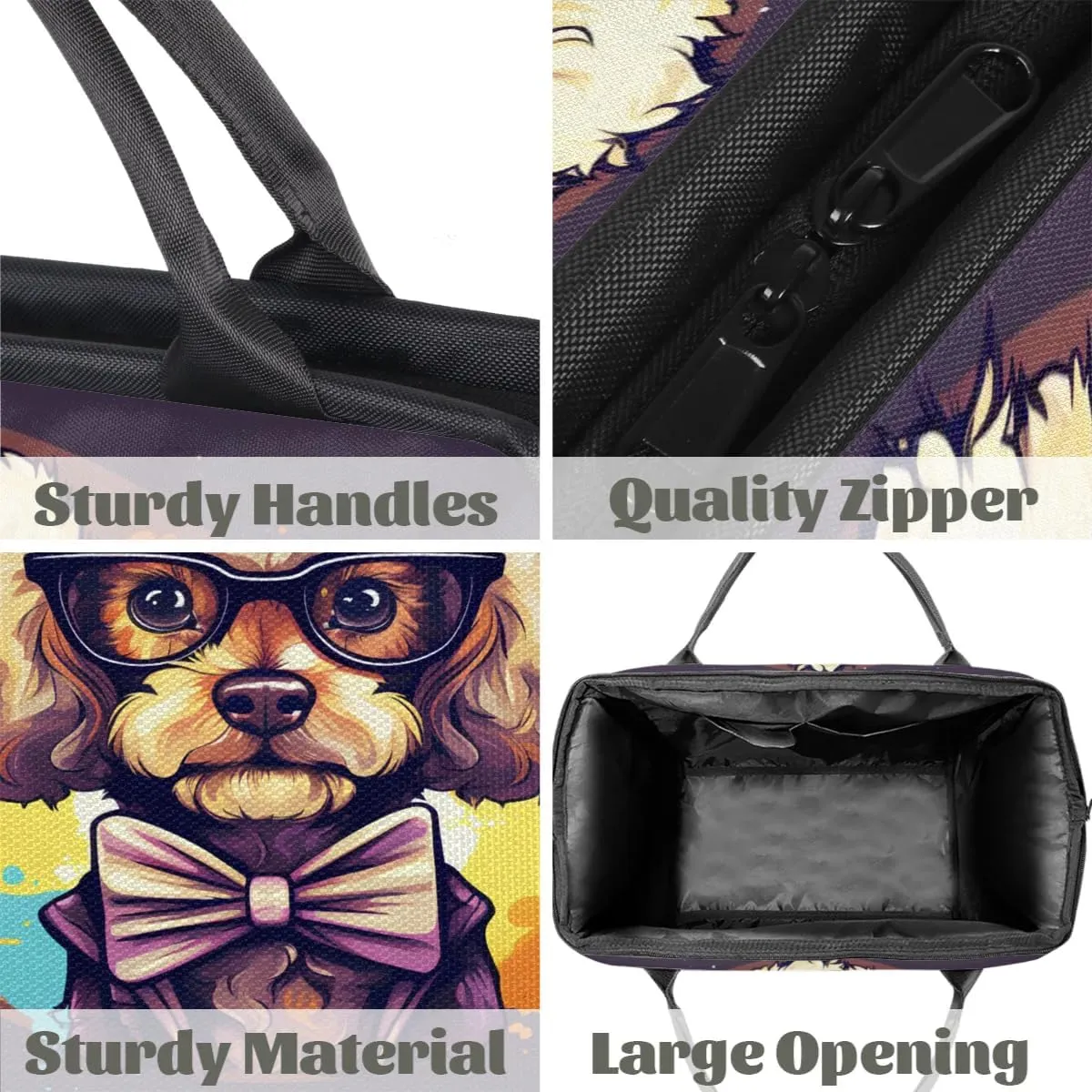 Travel Duffel Bag for Women, Cute Animal Dog Weekender Overnight Bag Carry on Beach Swim Bags Dance Bag Airlines Approved Personal Item Travel Bag for Yoga, Sports, Hospital