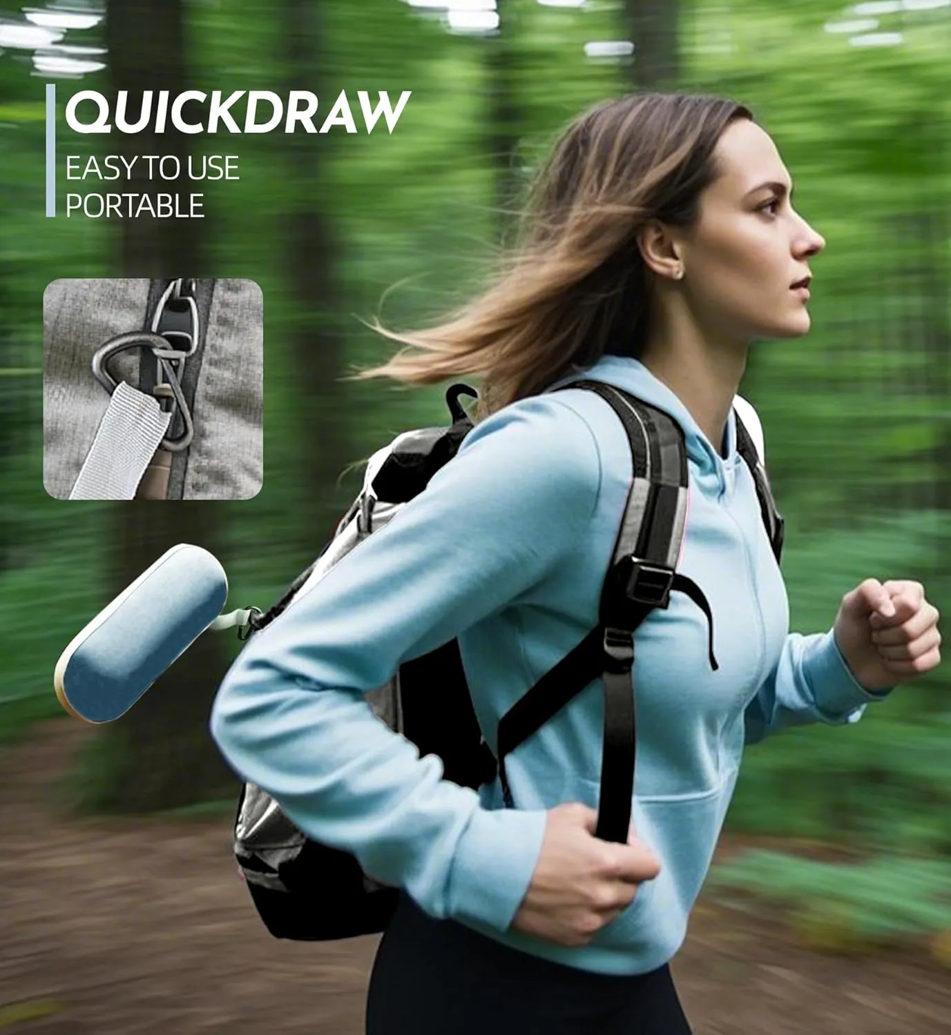 Travel Mini Umbrella Compact Small & Lightweight, UV Rain Protection, Pocket-Sized Folding Umbrellas with Quickdraw & Case for Men Women & Kids Backpack