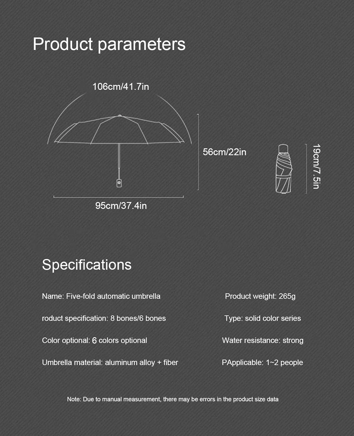 Travel Umbrella,umbrella, Mini Travel Sun&Rain Umbrella 99% UV Protection Travel Umbrella Compact Reinforced 8 Fiberglass Ribs for Purse Backpack Women Men