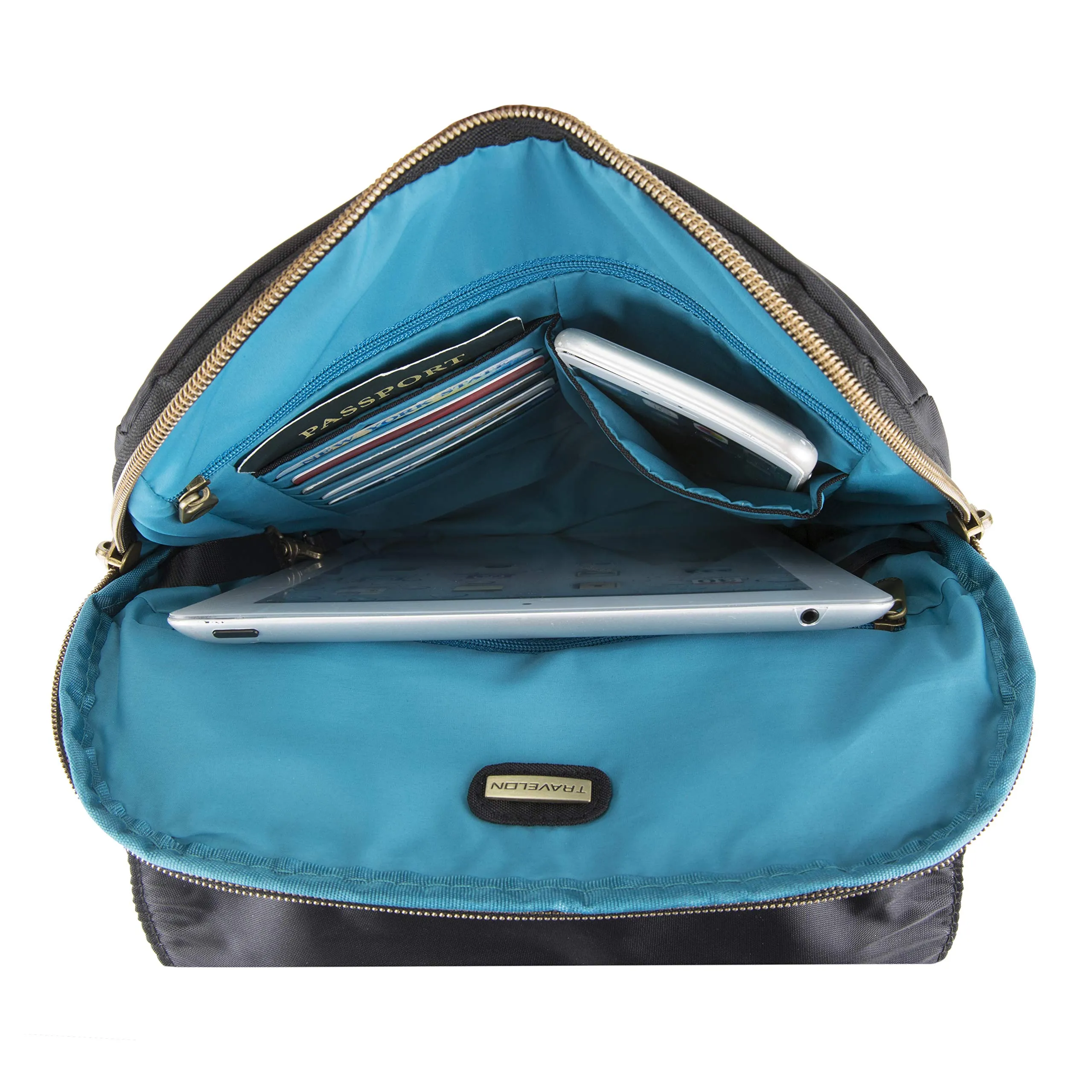 Travelon Anti-theft Signature Slim Backpack, Black - 43331-500