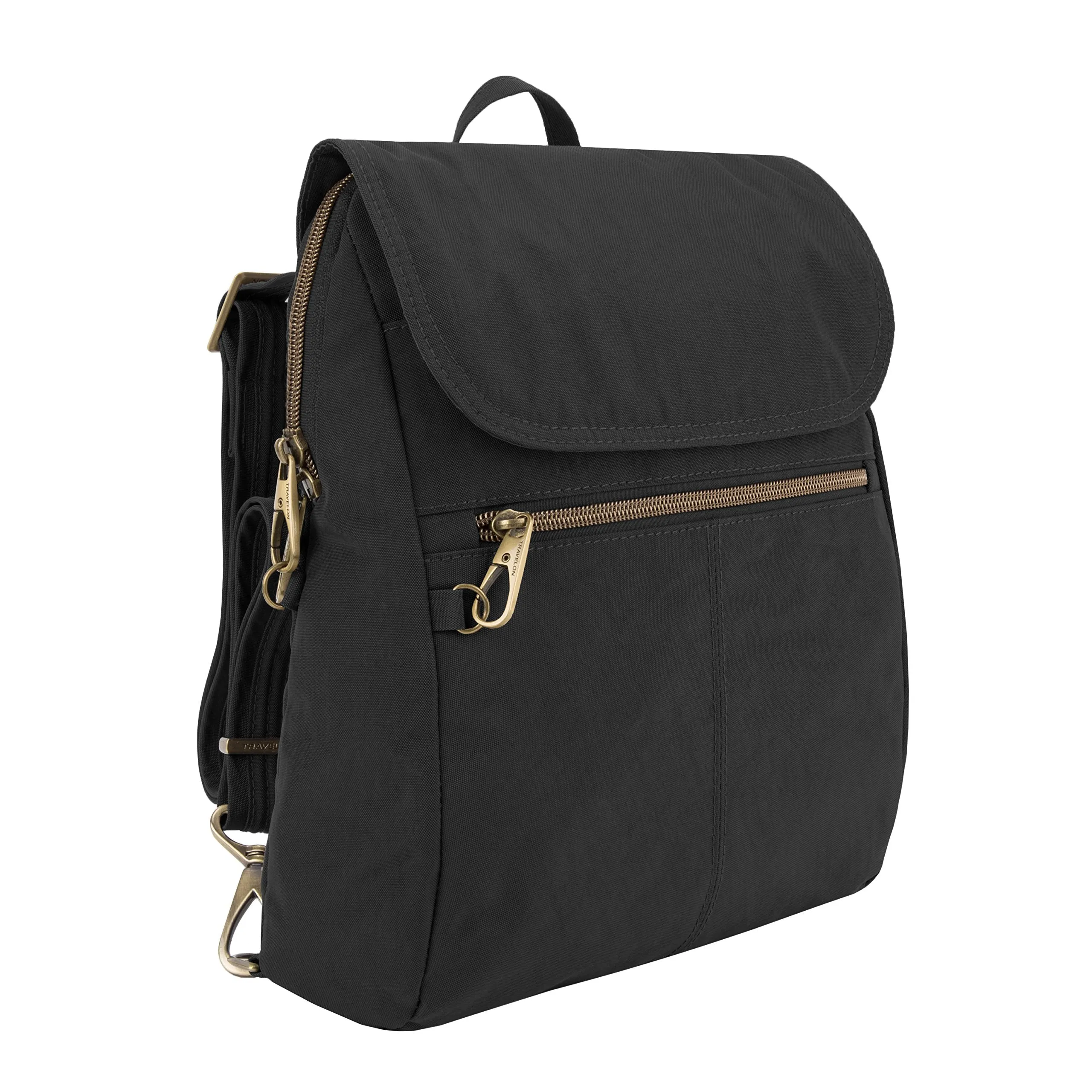 Travelon Anti-theft Signature Slim Backpack, Black - 43331-500