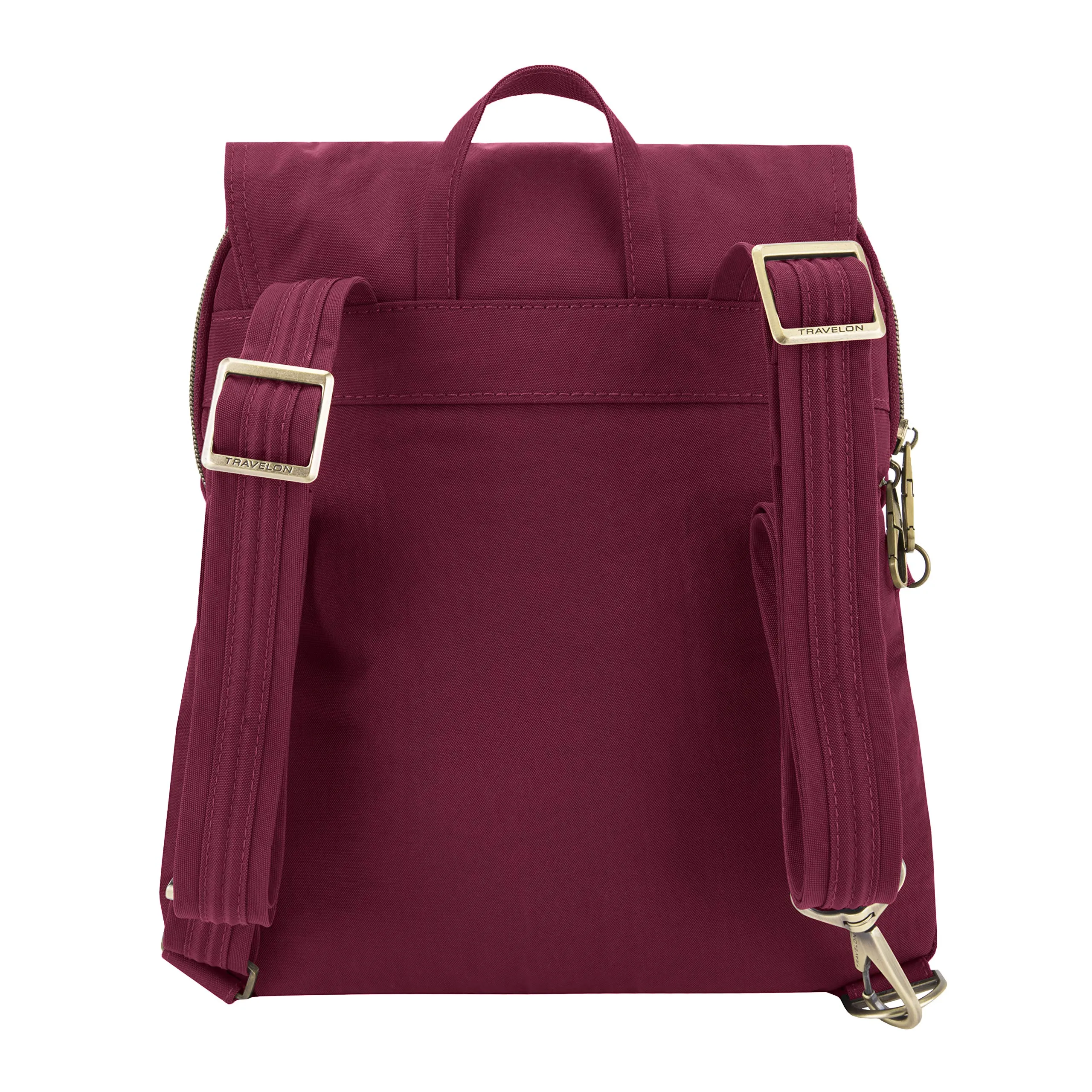 Travelon Travelon Anti-theft Signature Slim Backpack, Ruby (red) - 43331-242