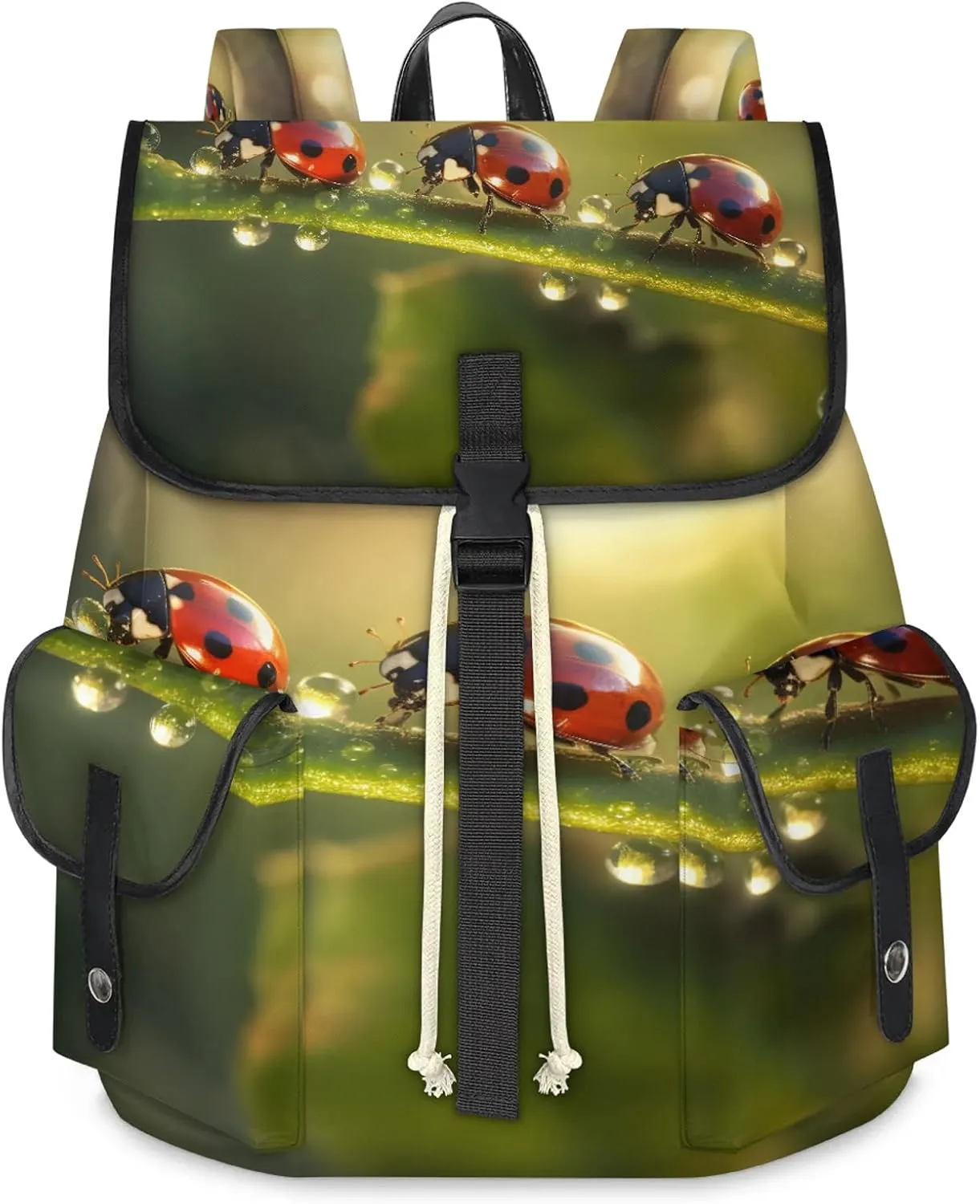 TropicalLife Ladybugs Beetles Travel Laptop Backpack for Men and Women, Lightweight Nurse Teacher Work Bag Computer Casual Daypack Backpacks