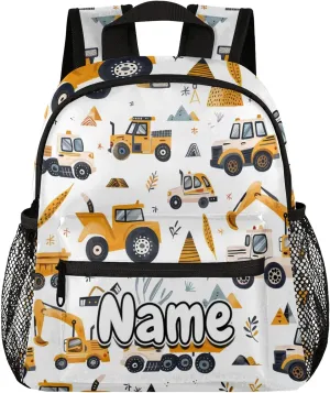 Trucks Personalized Backpack Bag with Name Lightweight Custom Shoulder Bags Waterproof Casual Backpacks Travel Laptop Bag for Work Picnic 12in