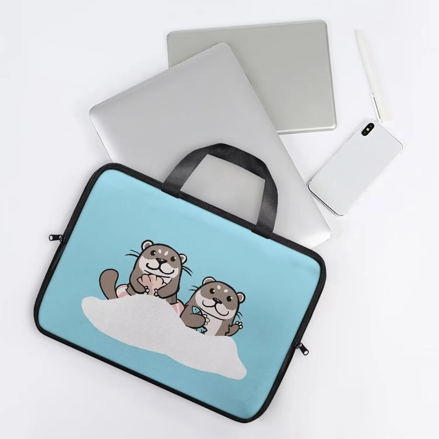 Uasibuni Computer Carrying Case,Notebook Bag for Women,Laptop Messenger Bag for Men,Laptop Sleeve
