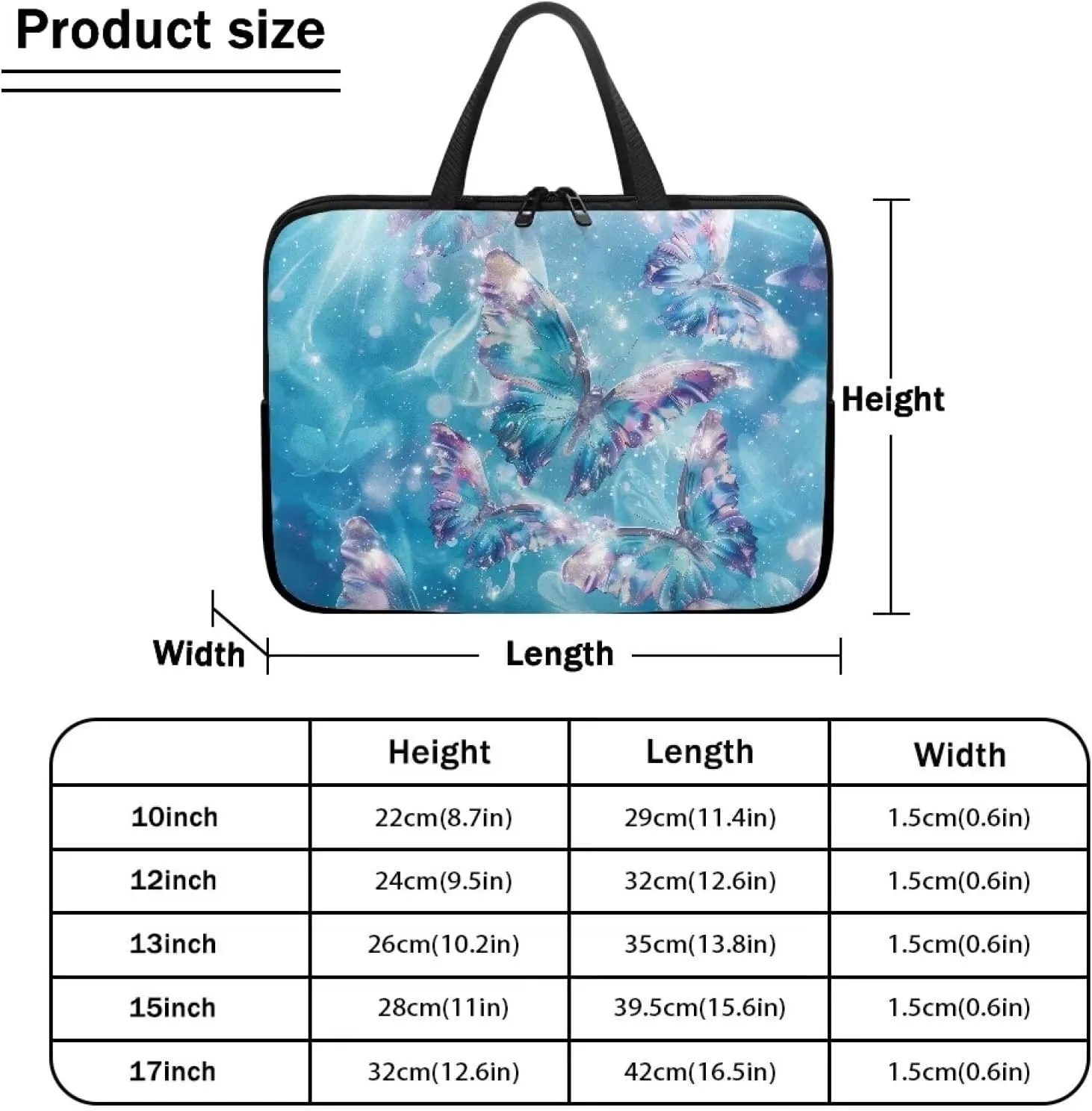 Uasibuni Cute Laptop Bag for Women Men Laptop Messenger Bag