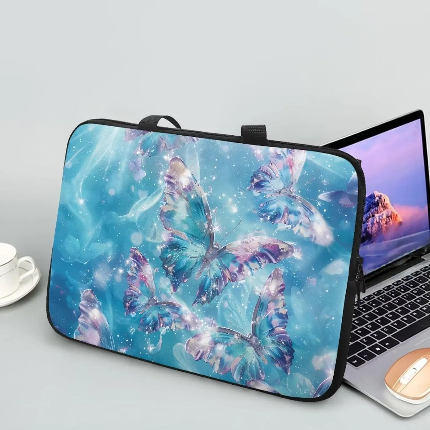 Uasibuni Cute Laptop Bag for Women Men Laptop Messenger Bag