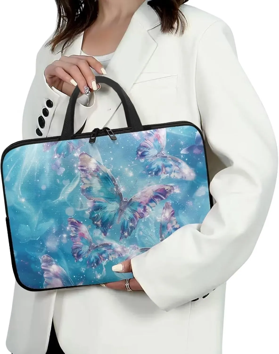 Uasibuni Cute Laptop Bag for Women Men Laptop Messenger Bag
