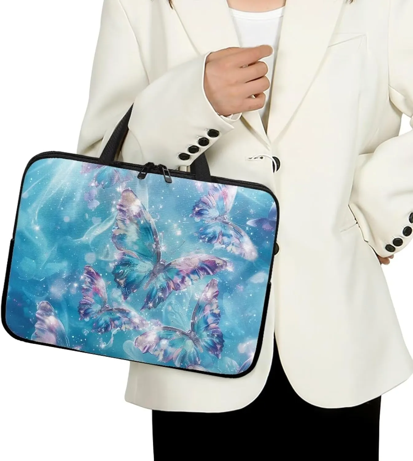 Uasibuni Cute Laptop Bag for Women Men Laptop Messenger Bag