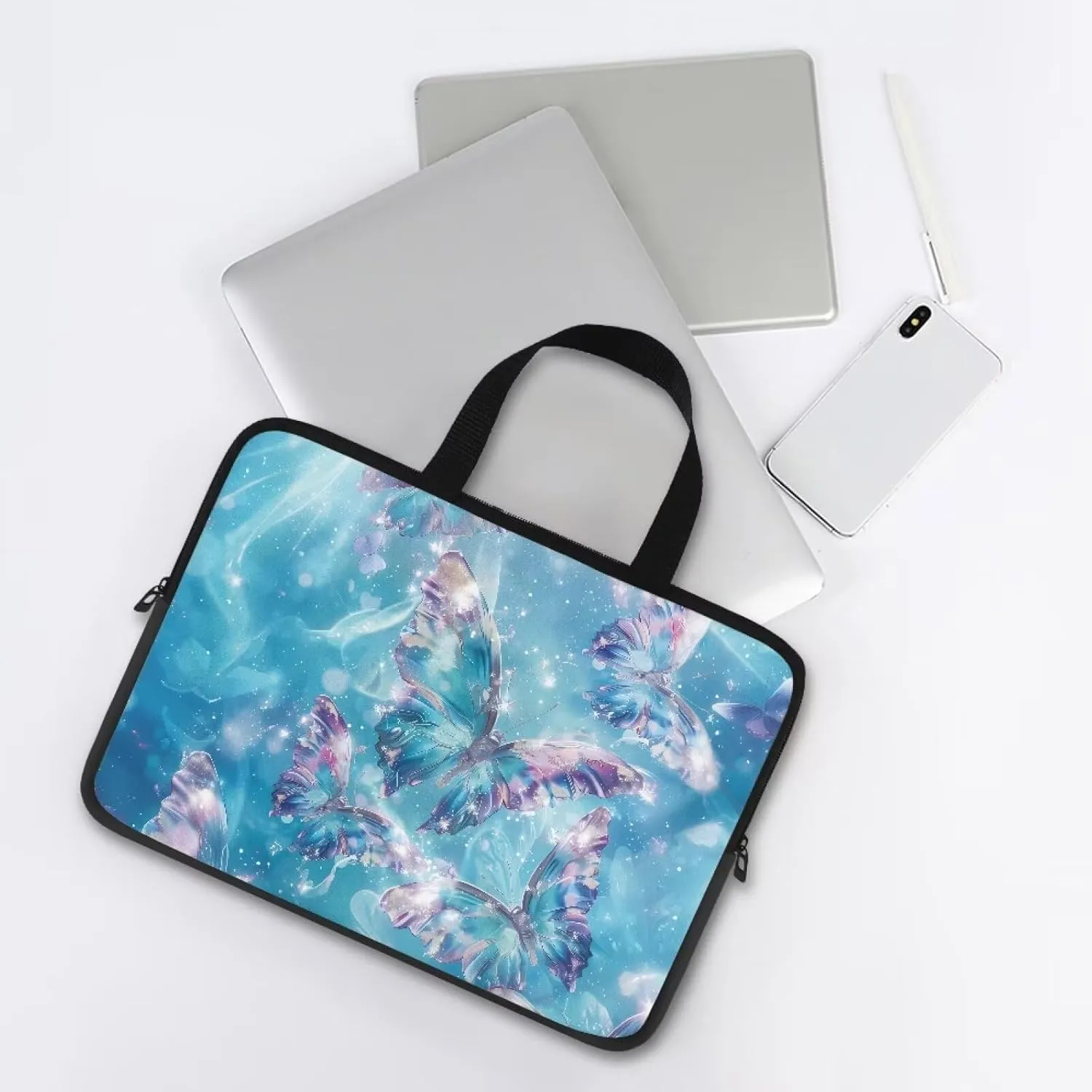 Uasibuni Cute Laptop Bag for Women Men Laptop Messenger Bag