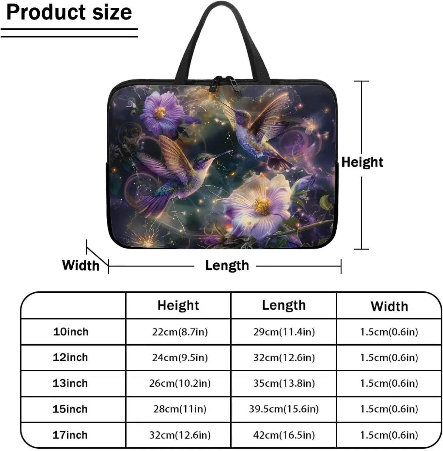 Uasibuni Cute Laptop Cover 17In Laptop Case Bag Laptop Sleeve Messenger Bag Briefcase Laptop Tote Bag Gift for Women Men