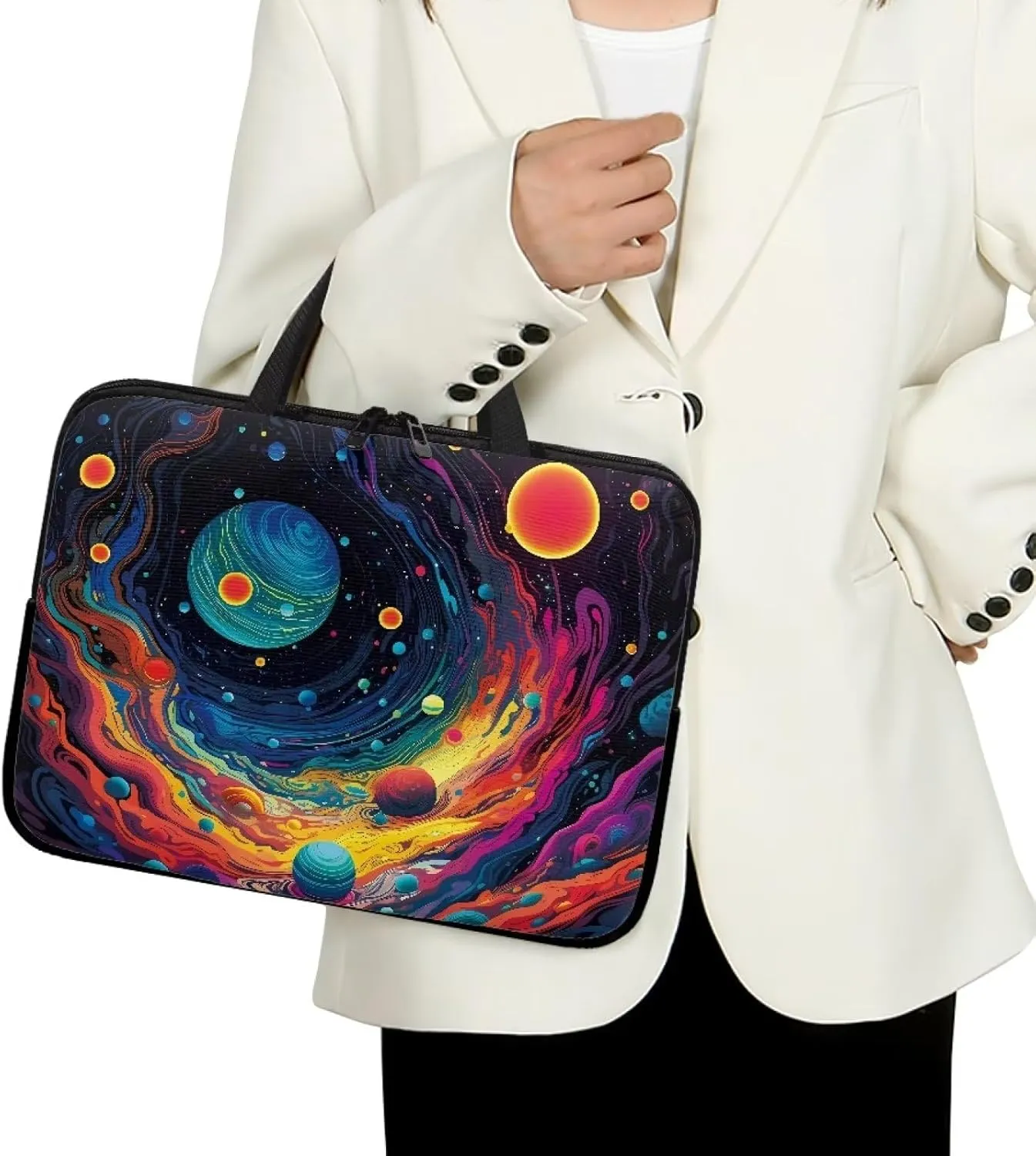 Uasibuni Laptop Sleeve Case with Handle for 14/15.6/ 17In Laptop,Laptop Case Cover Cute Laptop Bag for Women Men