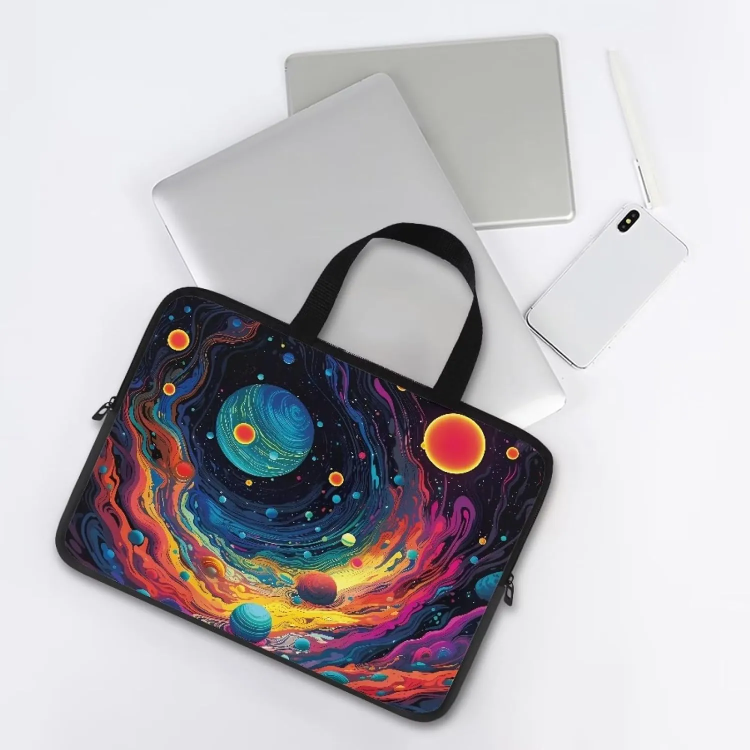Uasibuni Laptop Sleeve Case with Handle for 14/15.6/ 17In Laptop,Laptop Case Cover Cute Laptop Bag for Women Men