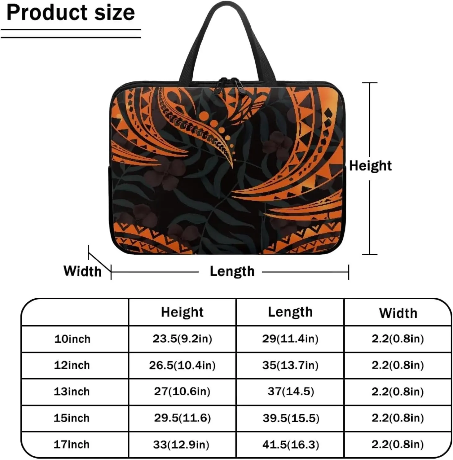 Uasibuni Laptop Sleeve Case with Handle for 14/15.6/ 17In Laptop,Laptop Case Cover Cute Laptop Bag for Women Men