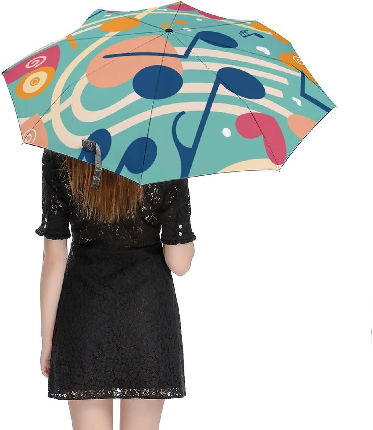 Umbrella Compact Folding Wooded Hunting Travel Umbrella Auto Open And Close for Windproof, Rainproof