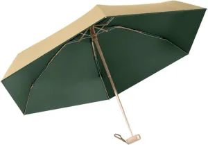 umbrella, Compact Travel Umbrella, Pocket Portable Folding Windproof Mini Umbrella, Titanium Gold Anti-UV, Car Backpack Purse Umbrellas for Rain, Men Women