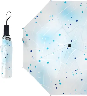 umbrella Travel Umbrella Anti-UV Umbrellas Strong Compact Umbrella,8 Reinforced Fiberglass Ribs Ergonomic Handle,for Men and Women