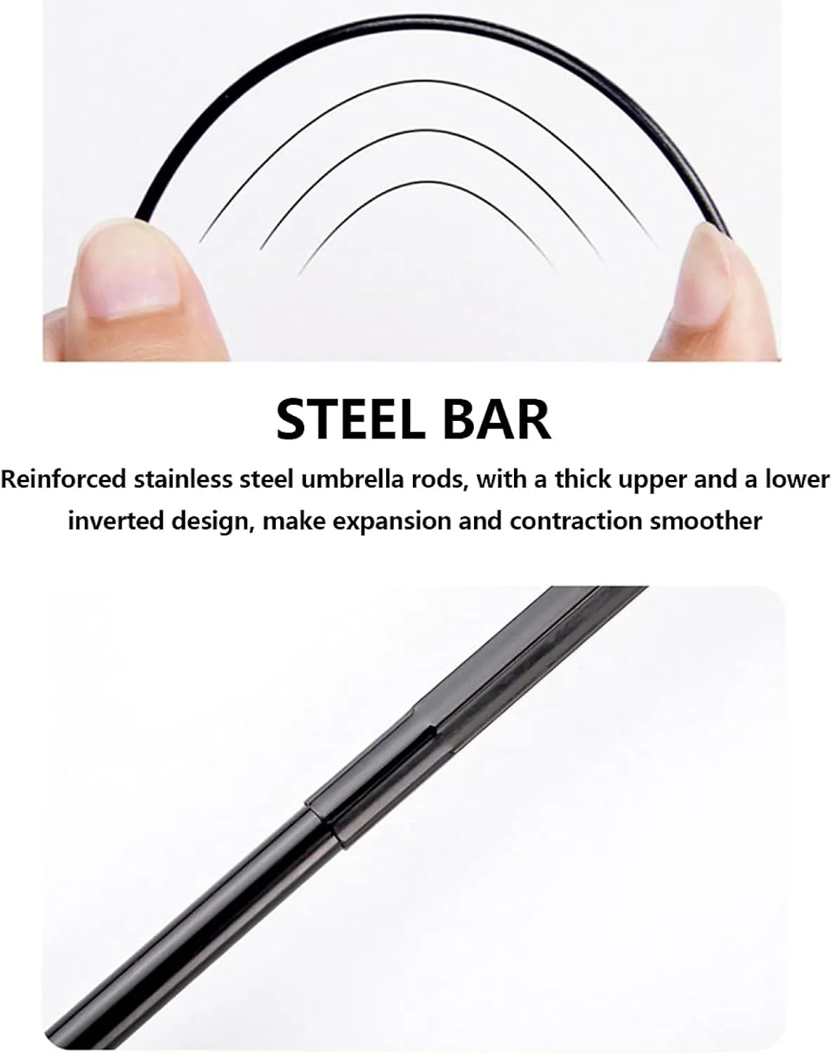 umbrella Travel Umbrella Anti-UV Umbrellas Strong Compact Umbrella,8 Reinforced Fiberglass Ribs Ergonomic Handle,for Men and Women