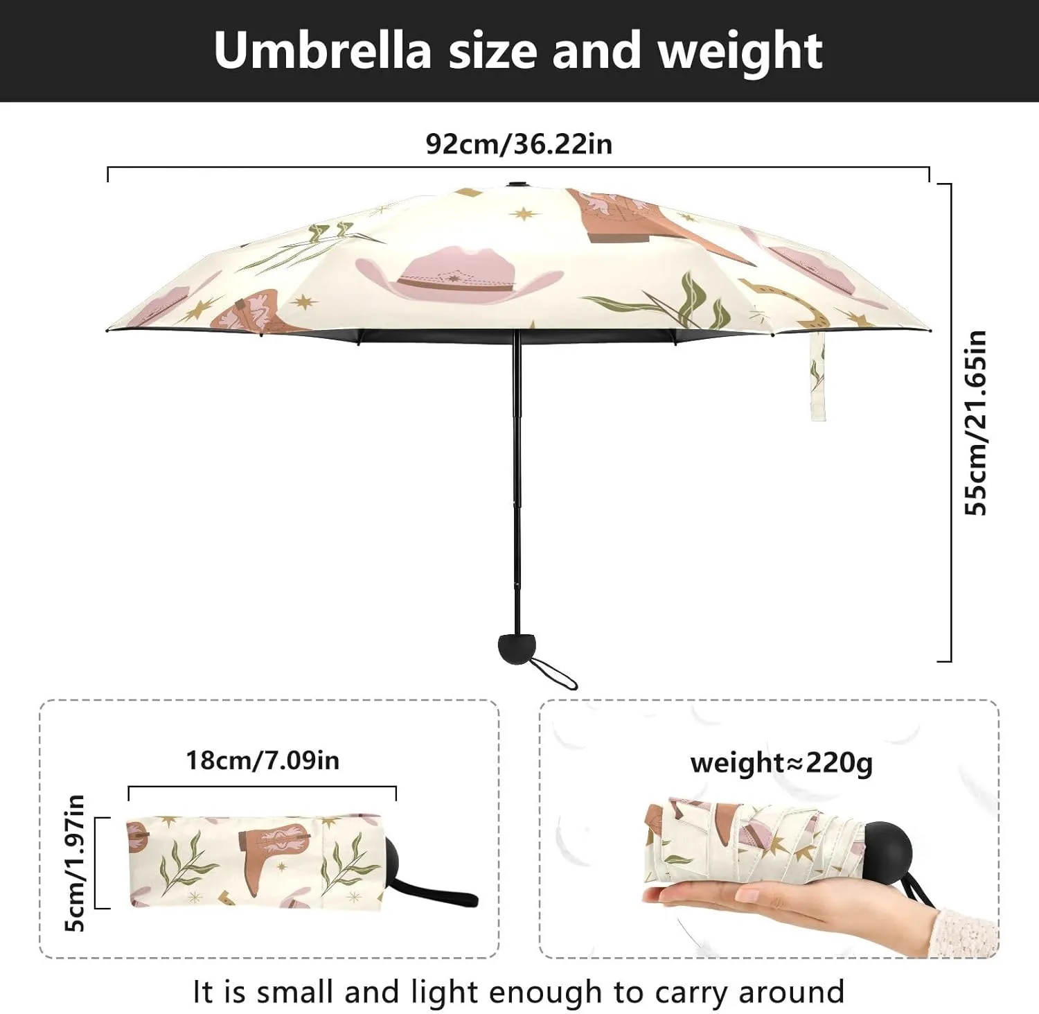 Umbrellas for Rain Travel Umbrella Windproof Small Folding Compact Mini Umbrella for Purse Lightweight Portable 1
