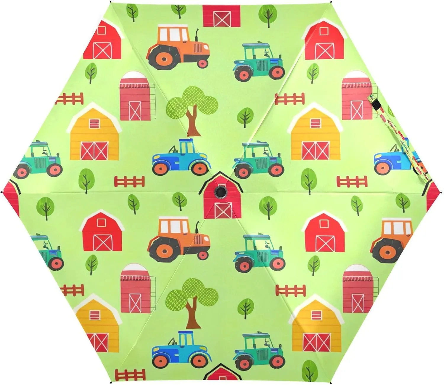 Umbrellas for Sun, Windproof Compact Umbrella for Purse, Ideal for Car, Purse, Men and Women, Cute Tractors