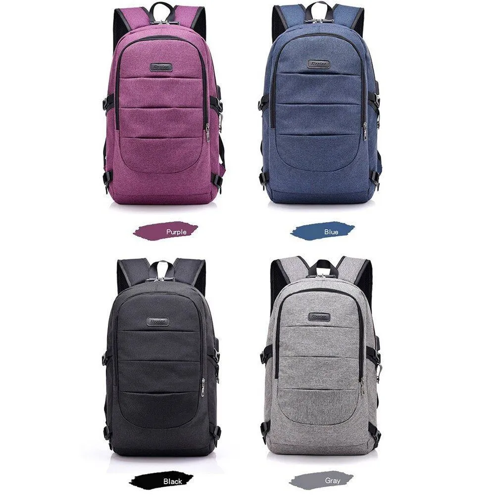 Usb Charging Large Capacity Men Women Backpack Laptop Waterproof Multifunctional Computer Bag Students Teen Schoolbag